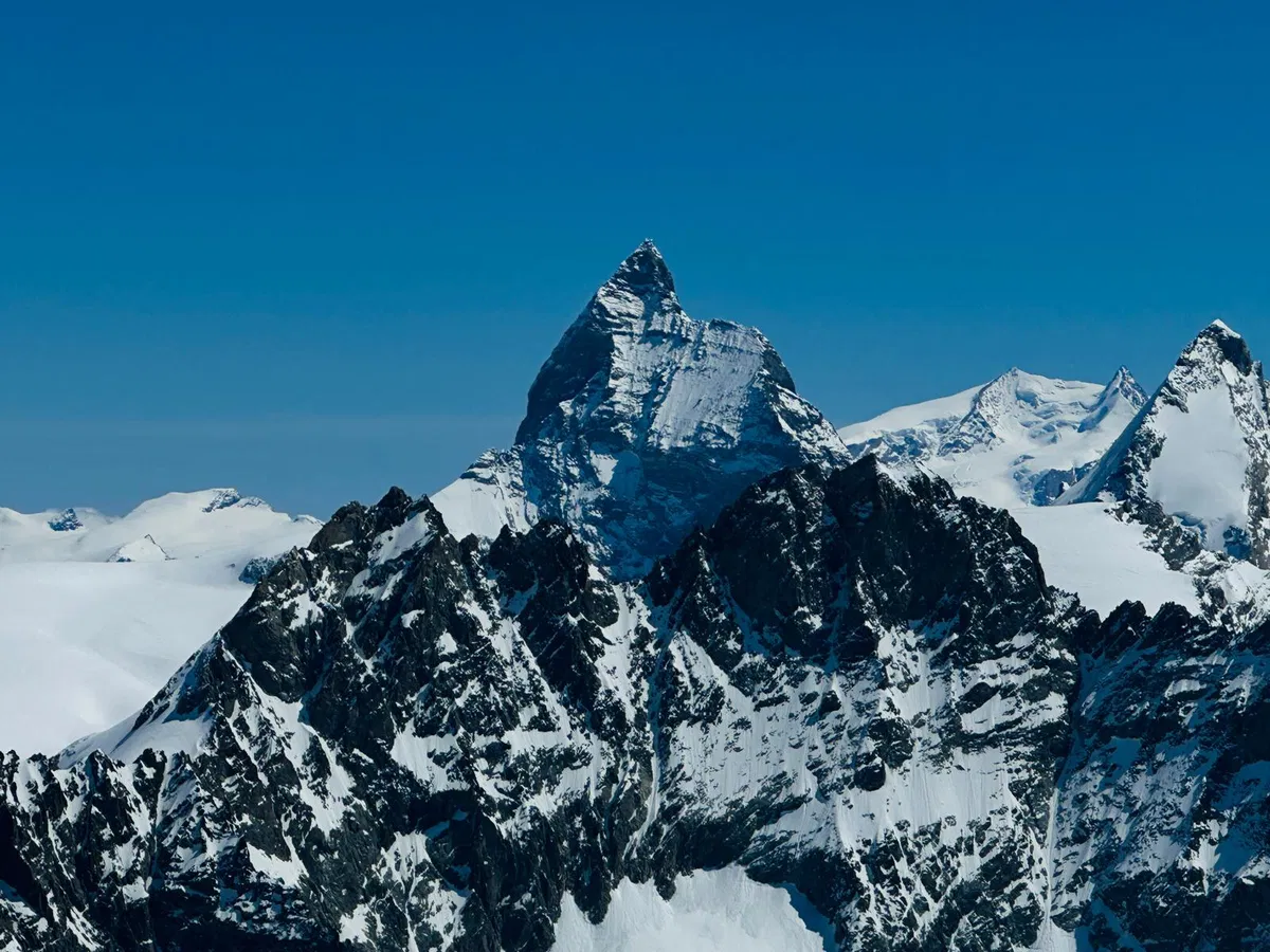 Blick aufs Matterhorn bei der Haute Route